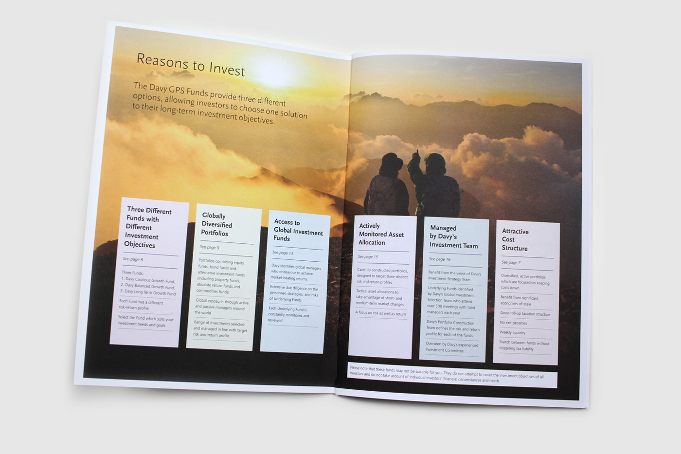 Davy Group, various print collateral