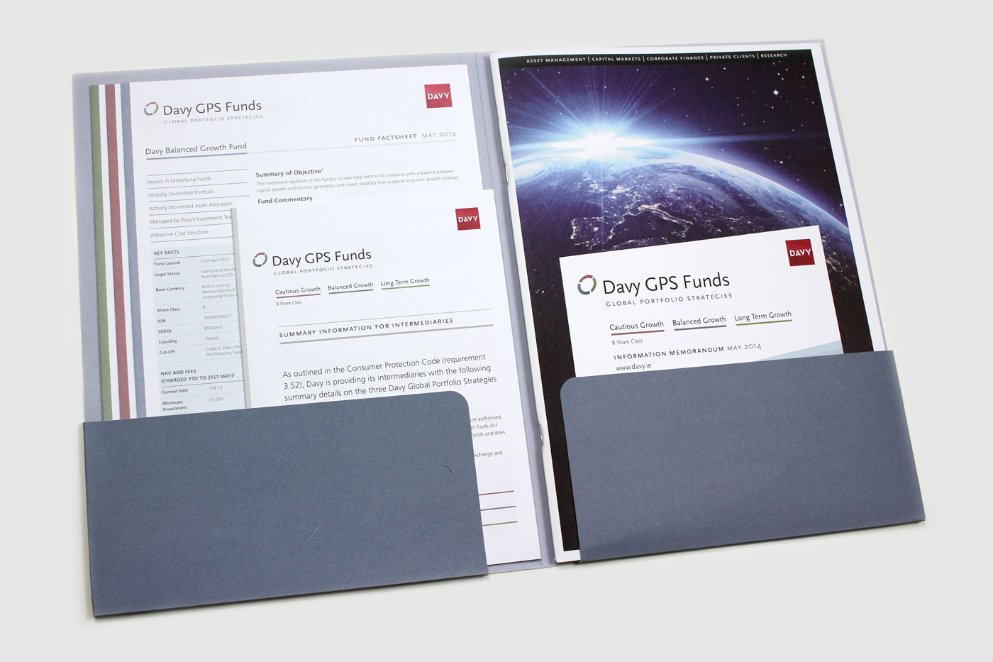 Davy Group, various print collateral